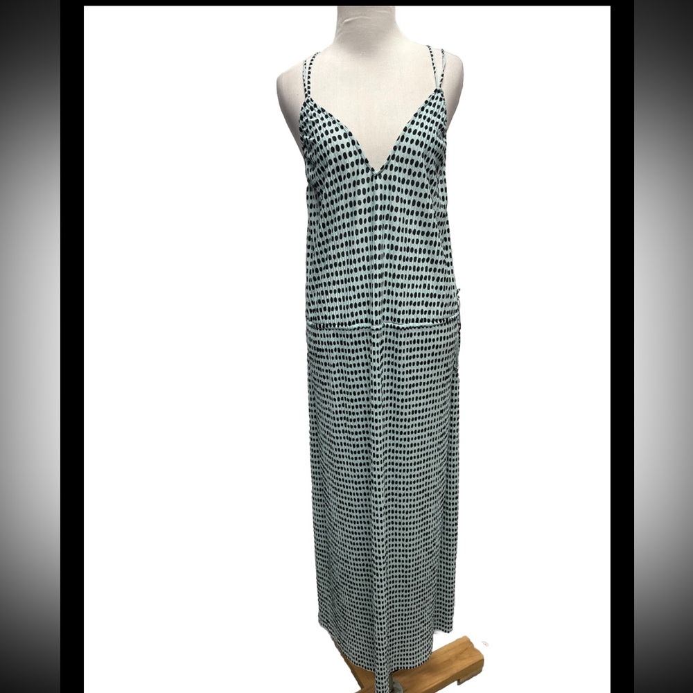 Zara Polka Dot Sleeveless Maxi Dress Size M